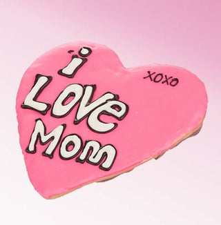 I Love Mom Giant Frosted Cookie, Gift Baskets Drop Shipping - A Blissfully Beautiful Boutique