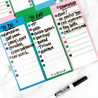 Peek at the Week® Weekly Planner Pad | Checklists, Priorities, Dry Erase Backer
