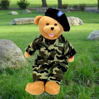 American Hero Army Bear -  the Army Goes Rolling Along, Gift Baskets Drop Shipping - A Blissfully Beautiful Boutique