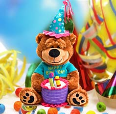 Brownie The Happy Birthday Bear 15", Gift Baskets Drop Shipping - A Blissfully Beautiful Boutique