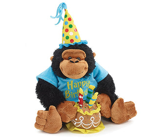 Happy Birthday Musical Monkey, Gift Baskets Drop Shipping - A Blissfully Beautiful Boutique
