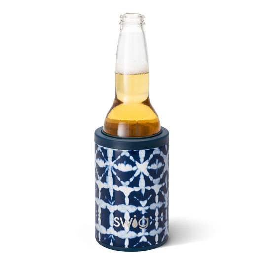 Swig - Indigo Isles Combo Can & Bottle Cooler (12oz) - A Blissfully Beautiful Boutique
