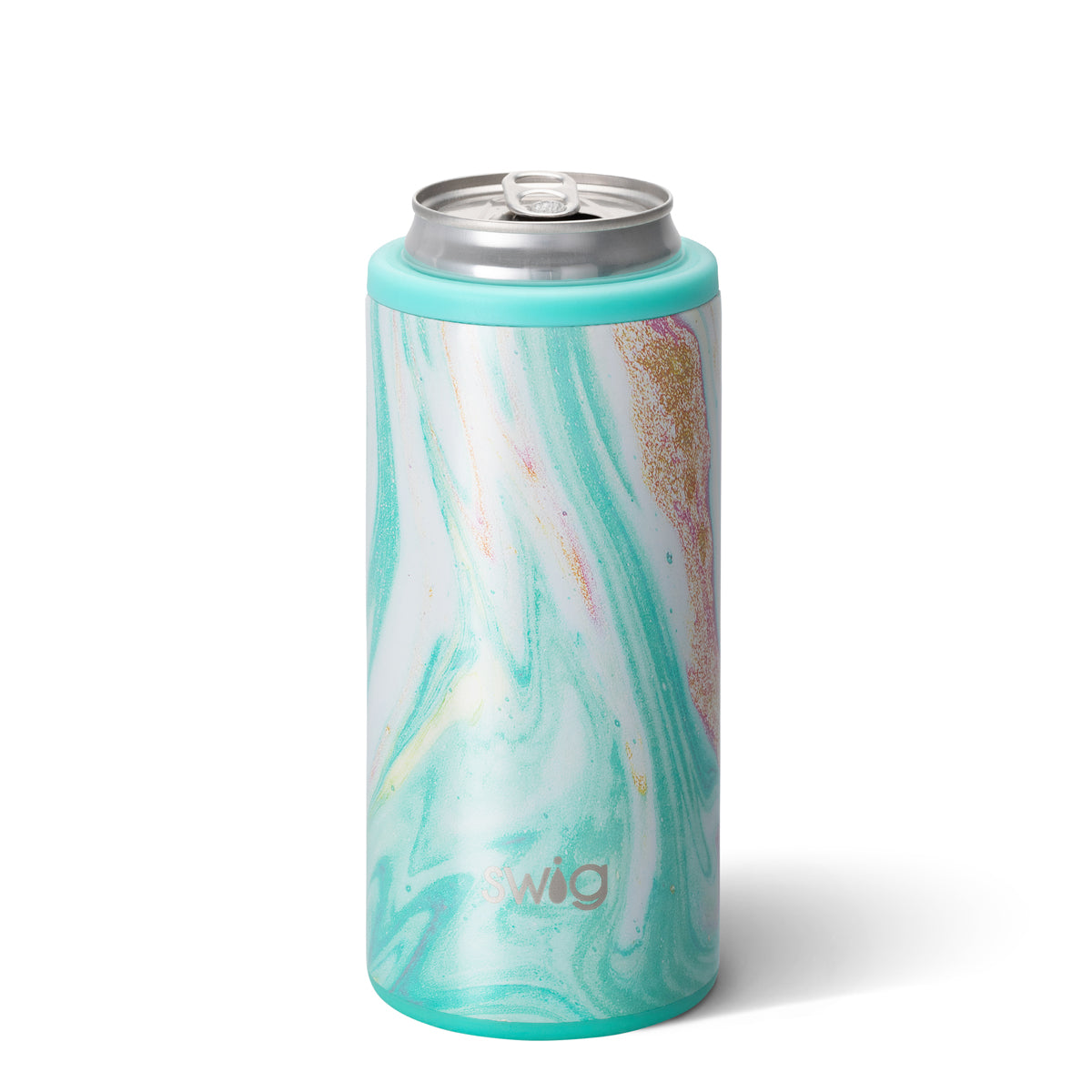 Swig - Wanderlust Skinny Can Cooler (12oz) - A Blissfully Beautiful Boutique