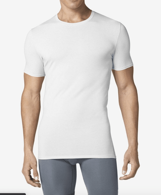 Tommy John - Cool Cotton Crew Neck Stay-Tucked Undershirt 2.0- White