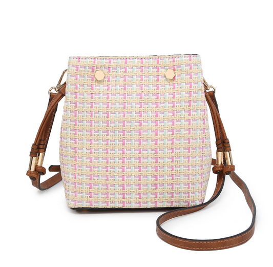 Rain Woven Mini Bucket Bag