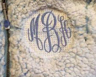 Monogram Embroidering - A Blissfully Beautiful Boutique
