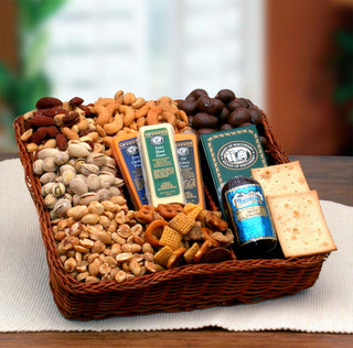 Snackers Delight Nut & Snack Tray, Gift Baskets Drop Shipping - A Blissfully Beautiful Boutique