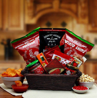 Hot & Spicy Sriracha Lovers Gift Basket, Gift Baskets Drop Shipping - A Blissfully Beautiful Boutique