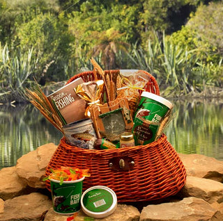 The Fisherman's Fishing Creel Gift Basket, Gift Baskets Drop Shipping - A Blissfully Beautiful Boutique