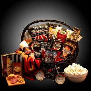 He's A Motorcycle Man Gift Basket, Gift Baskets Drop Shipping - A Blissfully Beautiful Boutique