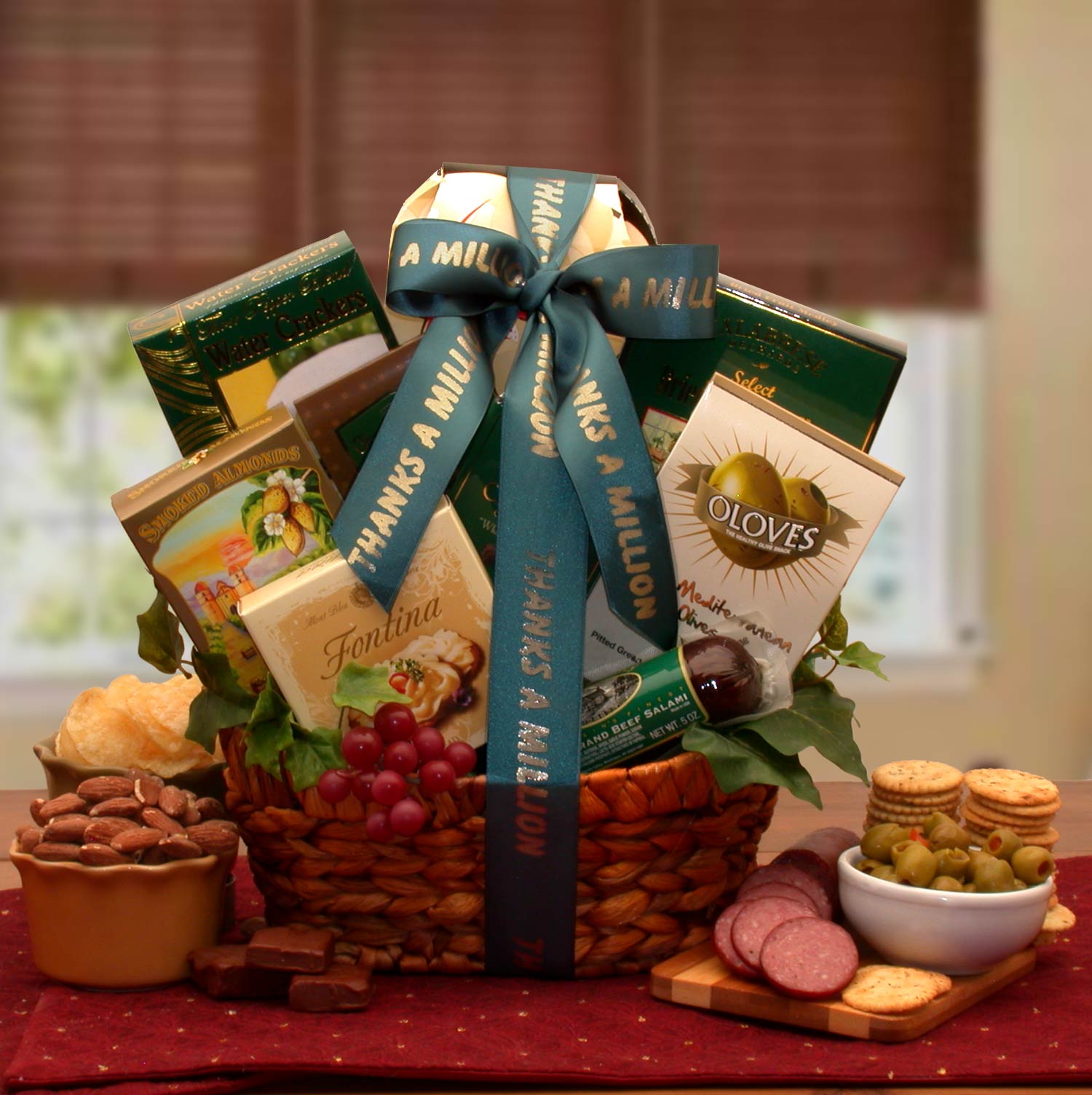 A Gourmet Thank You Gift Basket, Gift Baskets Drop Shipping - A Blissfully Beautiful Boutique