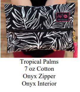 Makeup Junkie Bag Tropical Palms