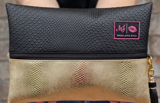 Makeup Junkie Bag Two-Faced Gold Serpent - A Blissfully Beautiful Boutique