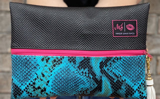 Makeup Junkie Bag Two-Faced Aqua Viper - A Blissfully Beautiful Boutique