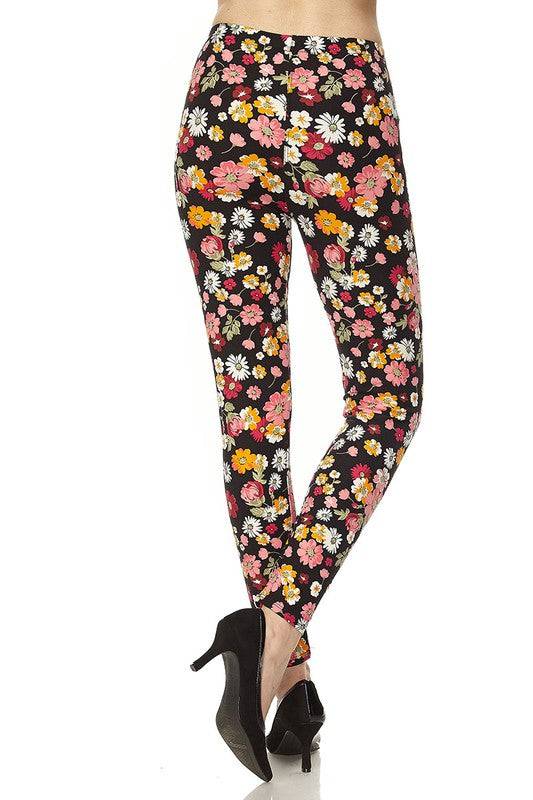 Floral Print Brushed Ankle Leggings2 NE1 ApparelGet cozy with this