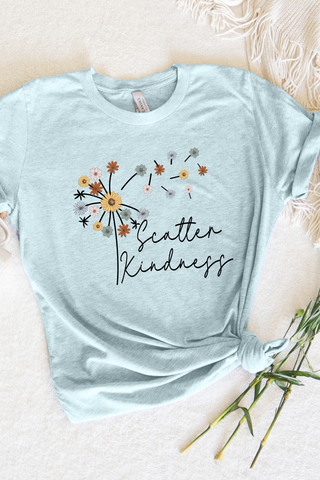 SCATTER KINDNESS POSITIVES VIBES TEE(BELLA CANVAS)