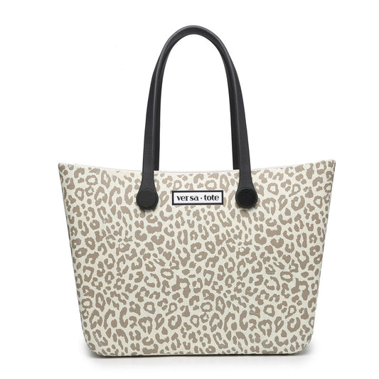 V2023P Carrie Versa Printed Tote w/ Interchangeable Straps - Cheetah-Beige
