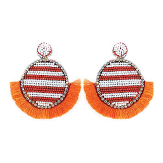Orange Tailgate Earrings