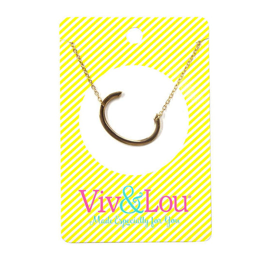 Viv & Lou - C Initial Necklace