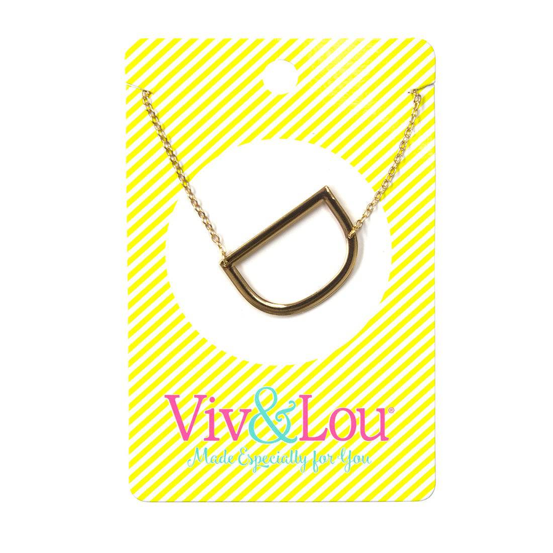 Viv & Lou - D Initial Necklace