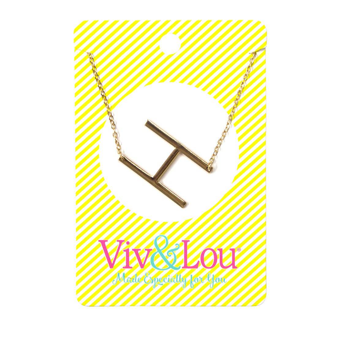 Viv & Lou - H Initial Necklace