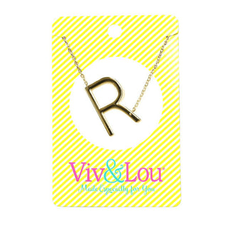 Viv & Lou -R Initial Necklace