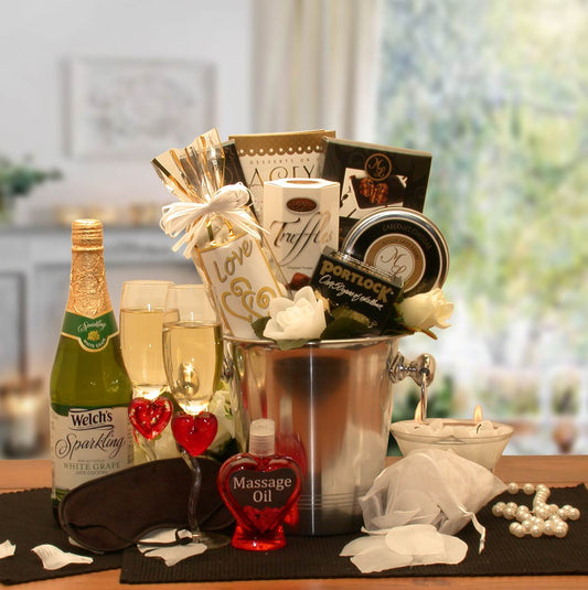 Deluxe Romantic Evening For Two Gift Basket, Gift Baskets Drop Shipping - A Blissfully Beautiful Boutique