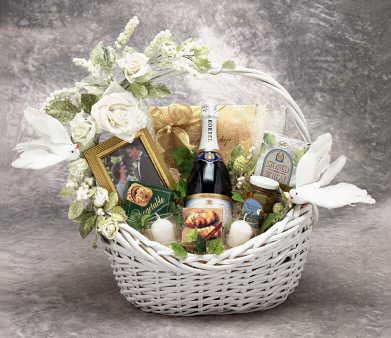 Wedding Wishes Gift Basket, Gift Baskets Drop Shipping - A Blissfully Beautiful Boutique