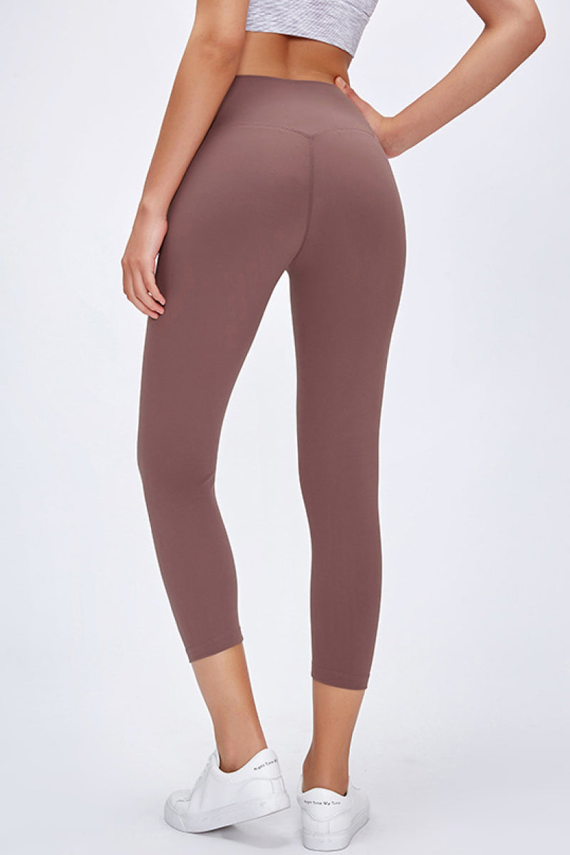 Slim Hip Cropped Leggings, Trendsi - A Blissfully Beautiful Boutique