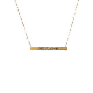 Be True Be You Be Kind Bar Necklace