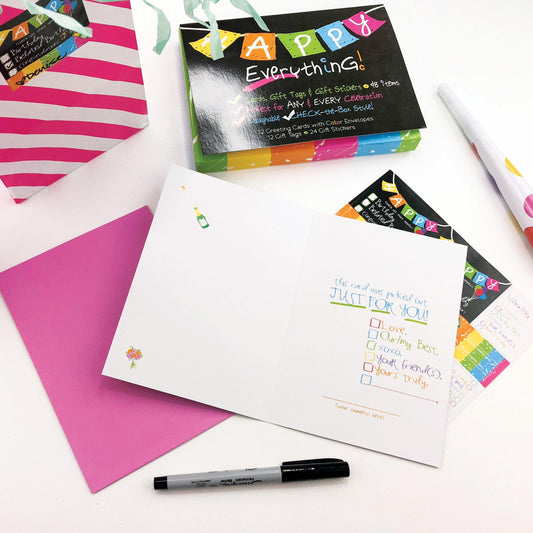 Funny Greeting Cards Boxed Set | All Occasions | Cards, Gift Tags & Gift Stickers - Denise Albright® 