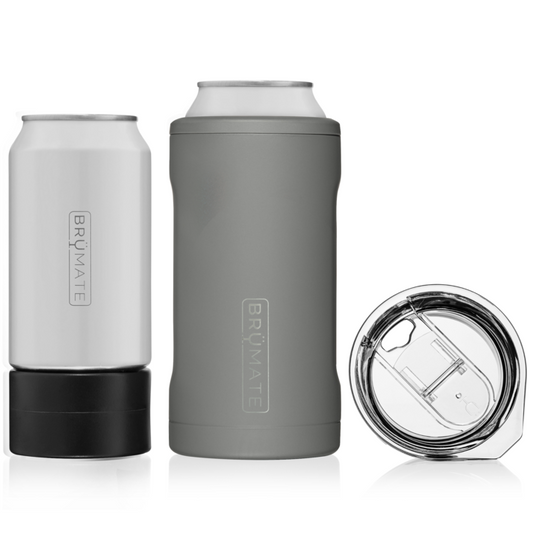 BRUMATE - HOPSULATOR TRÍO 3-IN-1 |  MATTE GREY (16OZ/12OZ CANS) - A Blissfully Beautiful Boutique