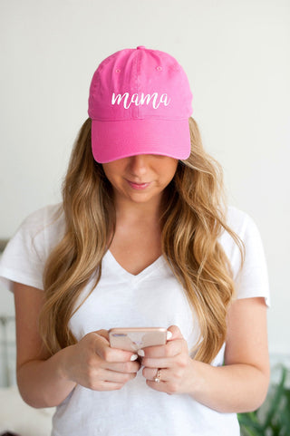 Mama Hot Pink Cap