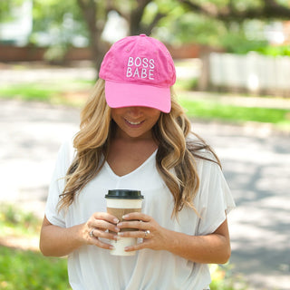 Hot Pink Boss Babe Cap