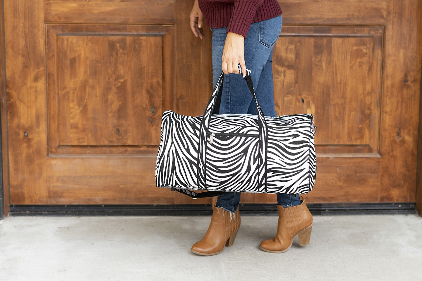 Zebra Duffel Bag