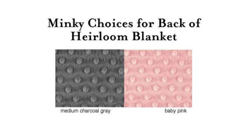 Dear "Baby Name" Heirloom Minky Blanket-Minky Double-Side