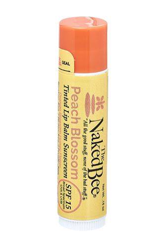 The Naked Bee - Orange Blossom Honey SPF 15 Tinted Lip Balm in Peach Blossom .15oz
