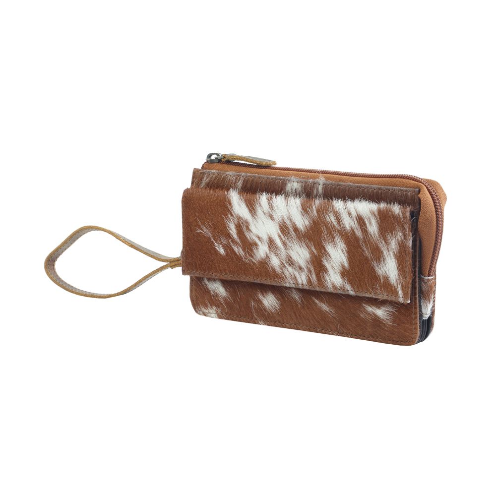 Myra -  DEBATABLE LEATHER AND HAIRON WALLET - A Blissfully Beautiful Boutique