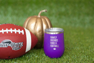 Family, Friends, Food & Football 12oz Tumbler