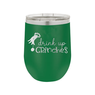 Drink Up Grinches Green 12oz Insulated Tumbler