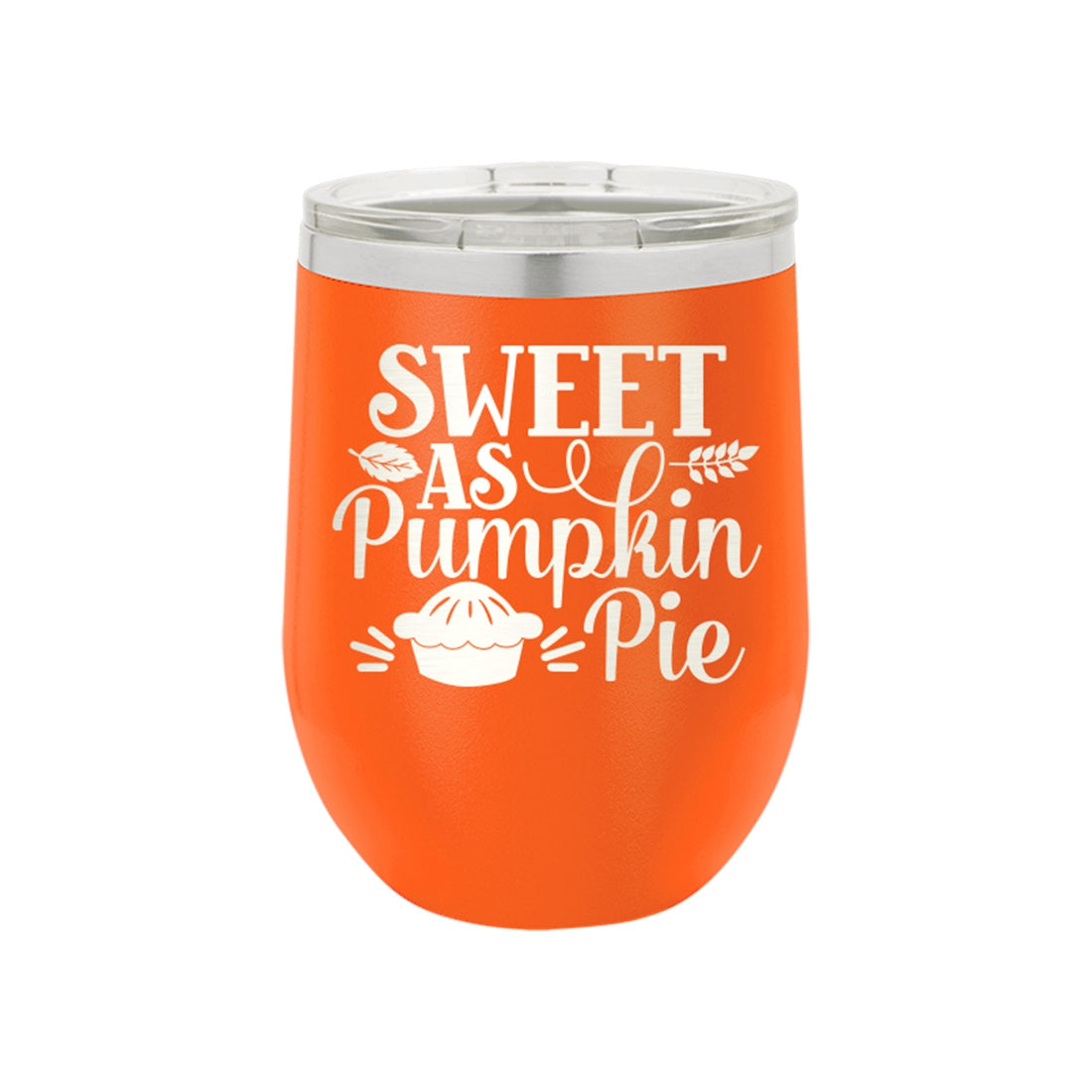 Sweet as Pumpkin Pie Orange 12oz Insulated Tumbler