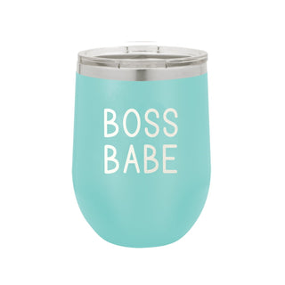 Boss Babe Teal 12oz Insulated Tumbler