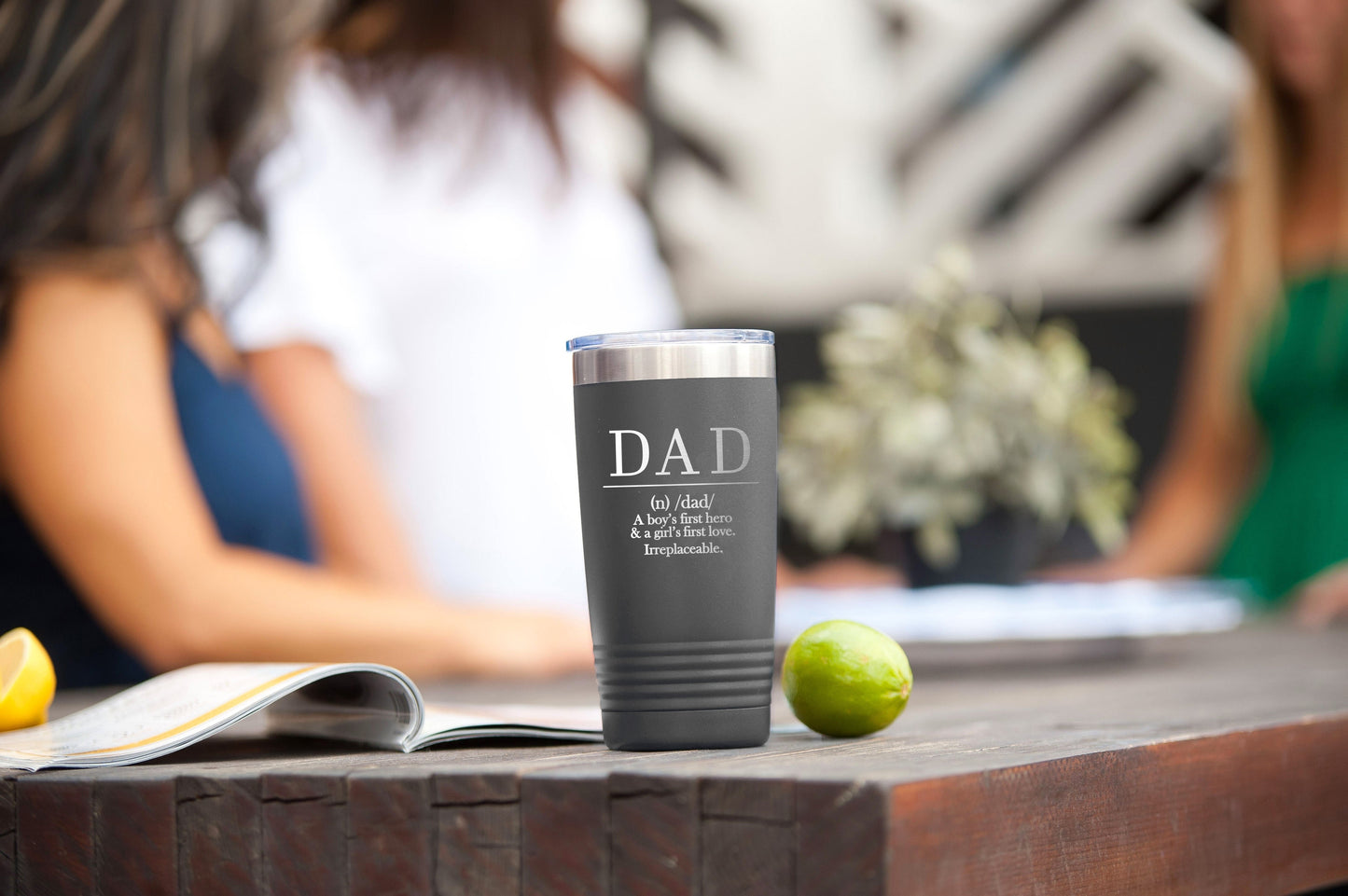 Definition of Dad Grey 20oz Insulated Tumbler