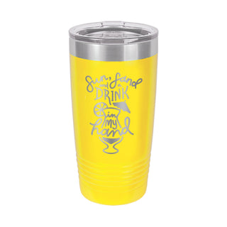Sun Sand and Drink in my Hand 20oz. Insulated Tumbler