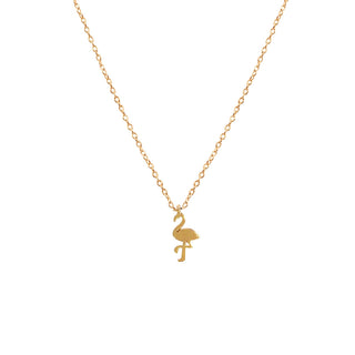 Gold Flamingo Necklace