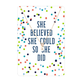 Pearl Color Me Happy Necklace Card