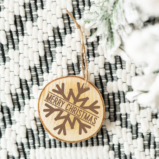 Snowflake Wood Ornament